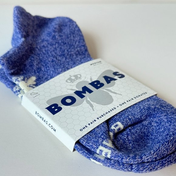 ⚡️ 3 Pair Bombas Women's Ankle Sock - RARE Violet Marl - Size M - BRAND NEW - Picture 6 of 10